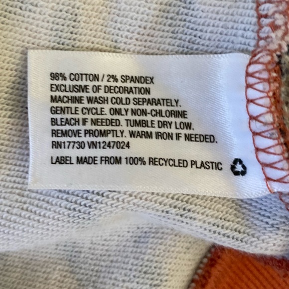 JoyLab French Terry Orange & Purple Acid Wash Crewneck Pullover Sweatshirt Sz M - Picture 16 of 16